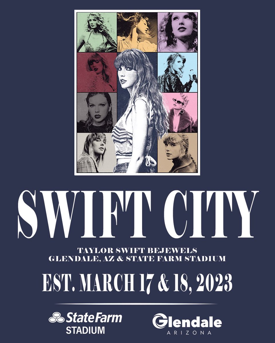 📷| New banners for "The Eras Tour'" in Swift City, Arizona!