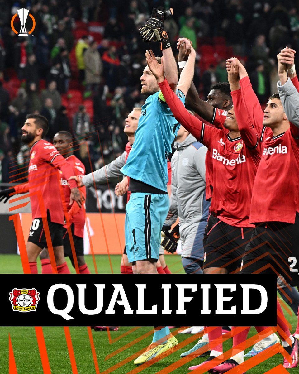 UEFA Europa League on Twitter "⚫️🔴 Leverkusen glide into the final 8 UEL"