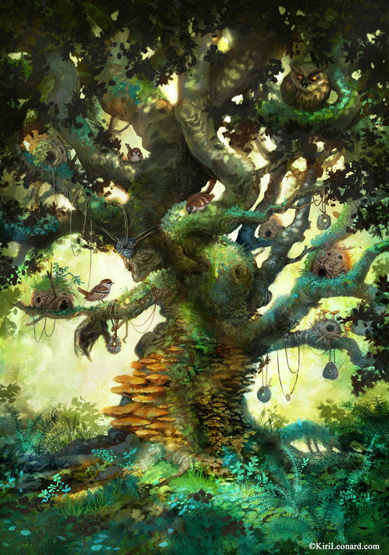 valkiri_studio's tweet photo. The Old Fairy Tree 🍀 https://t.co/NAQU11dGpK