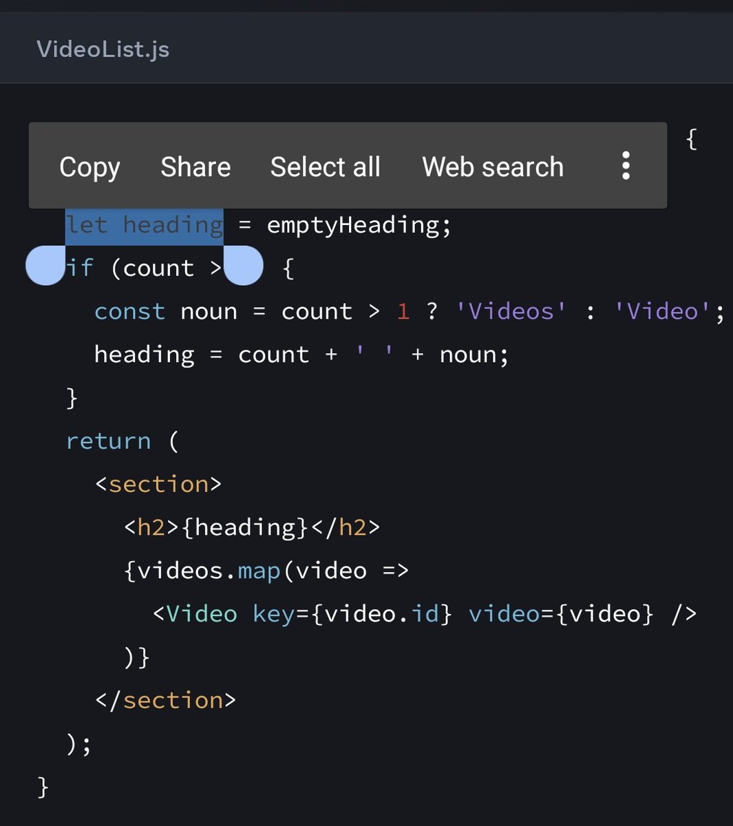 mykeels's tweet photo. @reactjs `let` is considered good practice now? https://t.co/KurCKfwCQu