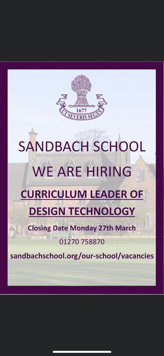 D&T Sandbach School tweet media