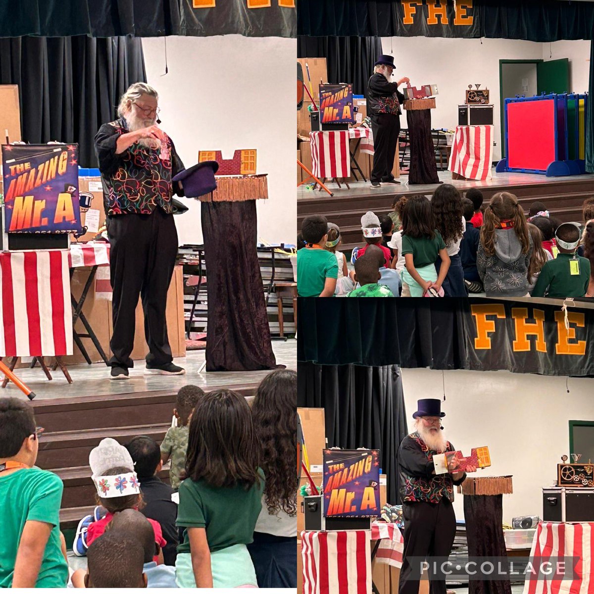 FHERangerBear's tweet photo. Aftercare Students participated in multiple St. Patrick Day activities before kicking off Spring Break. Pic 1: Leprechaun to look like them! Pic 2: Skittles Rainbow Experiment! Pic 3: Edible rainbow! Pic 4: Magic Show! @MPerezDir @BASCCBroward https://t.co/uChZssHLlr