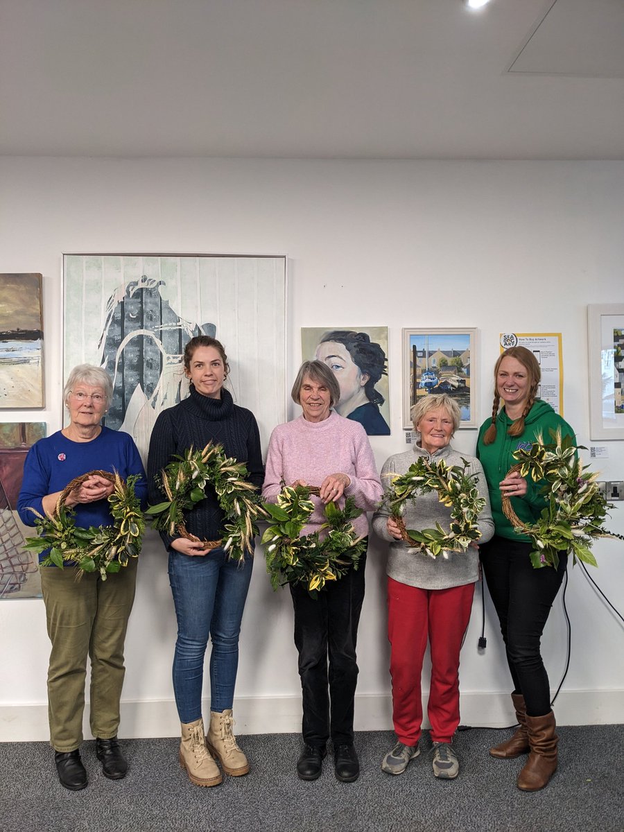What a great afternoon making our Easter Wreaths with the lovely Kate from <a href="/DevonCC/">Devon County Council</a> Environment Team. 
Sadly rain stopped play for our Wellbeing Walk! But don't they look great for a 1st attempt 🌿 <a href="/LEDleisure/">LED Community Leisure Ltd</a> #Easter2023 #wreathmaking