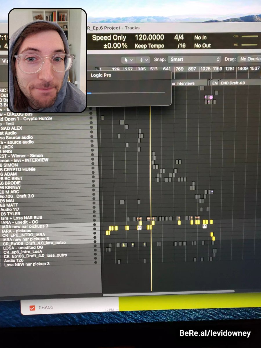 levidowney's tweet photo. Chaos Radio ep.6 
nar @dearRAWRA @losaokay ✅ , edit ✅, bouncing ✅ 
Now commencing mix+master @prodcolin_ + @ConorDalton_GC https://t.co/71THI6sNzn