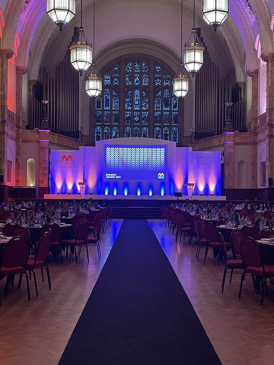 MedilinkMids's tweet photo. We’re all set up and ready to go for the Medilink Midlands Business Awards 2023!

We can’t wait to welcome you all very soon for what’s going to be a fantastic evening of networking.

#MMBizAwards23 #MedTech #Healthcare #LifeSciences https://t.co/fnvrspRIgS
