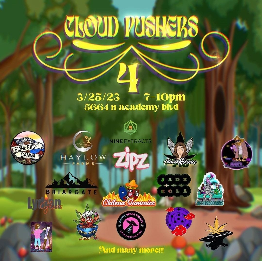 deejayjonblaze's tweet photo. #cloudpushers 4
 March 25th #coloradosprings #mmj #smokeshops #dispensaries https://t.co/ZUPU4aF0UF
