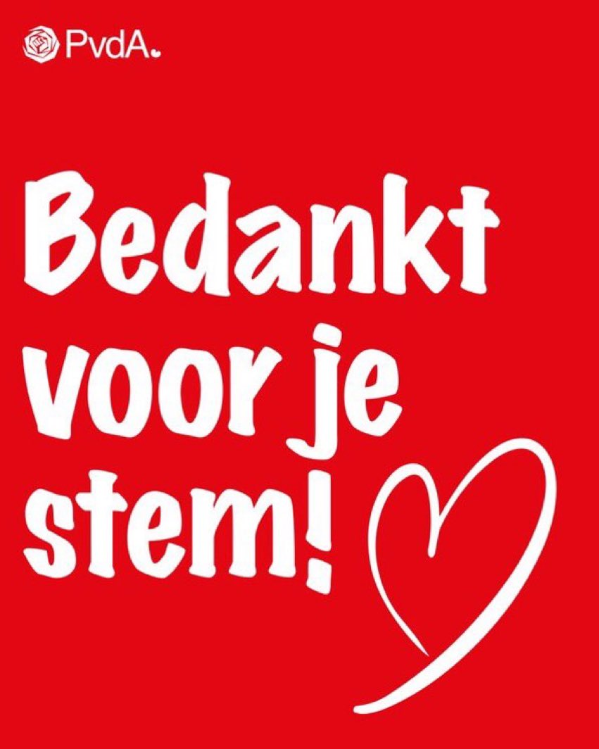 Kiezers bedankt!