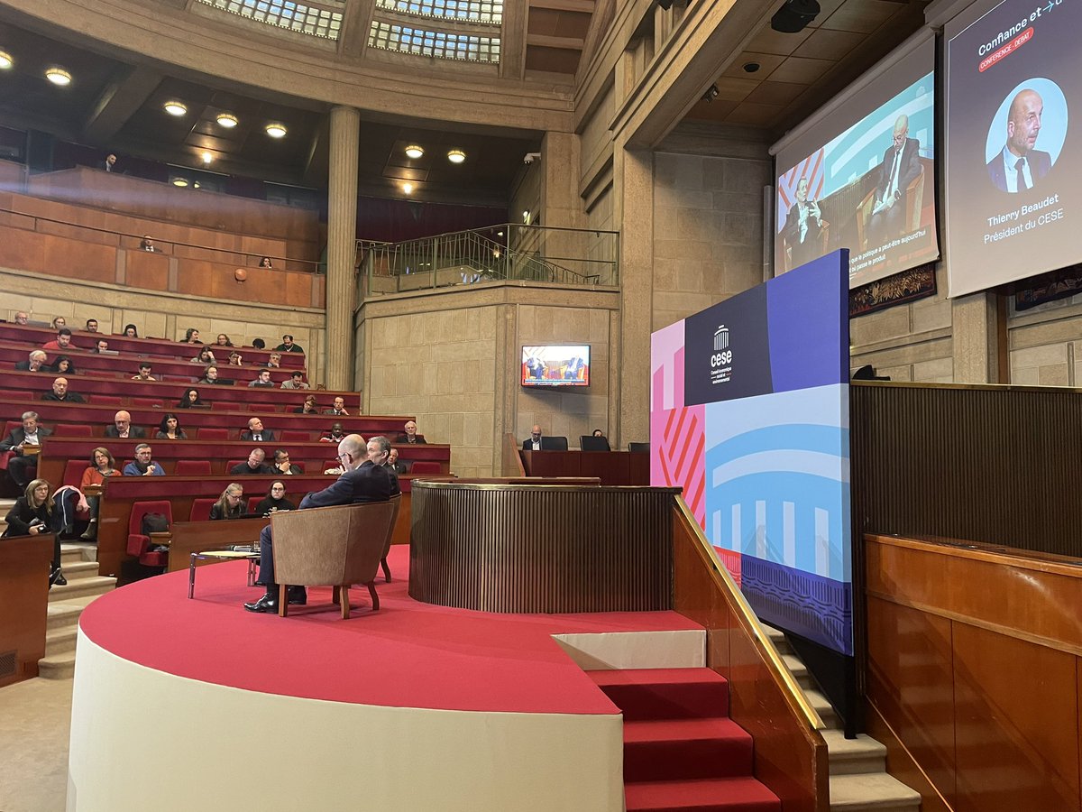 Alexis Prokopiev (@aprokopiev) on Twitter photo Conférence-débat « Confiance & démocratie » au CESE.
Avec <a href="/ThierryBeaudet/">Thierry Beaudet</a>, Président du CESE et <a href="/BCautres/">Bruno Cautrès</a>, Chercheur <a href="/CNRS/">CNRS 🌍</a> au <a href="/CEVIPOF/">CEVIPOF - Sciences Po</a>
Nous sommes présents avec <a href="/Make_org/">Make.org</a> et <a href="/AssoCivicTechEU/">ACTE - Association Civic Tech Europe</a> pour participer à ces débats passionnants Conférence-débat « Confiance & démocratie » au CESE.
Avec <a href="/ThierryBeaudet/">Thierry Beaudet</a>, Président du CESE et <a href="/BCautres/">Bruno Cautrès</a>, Chercheur <a href="/CNRS/">CNRS 🌍</a> au <a href="/CEVIPOF/">CEVIPOF - Sciences Po</a>
Nous sommes présents avec <a href="/Make_org/">Make.org</a> et <a href="/AssoCivicTechEU/">ACTE - Association Civic Tech Europe</a> pour participer à ces débats passionnants