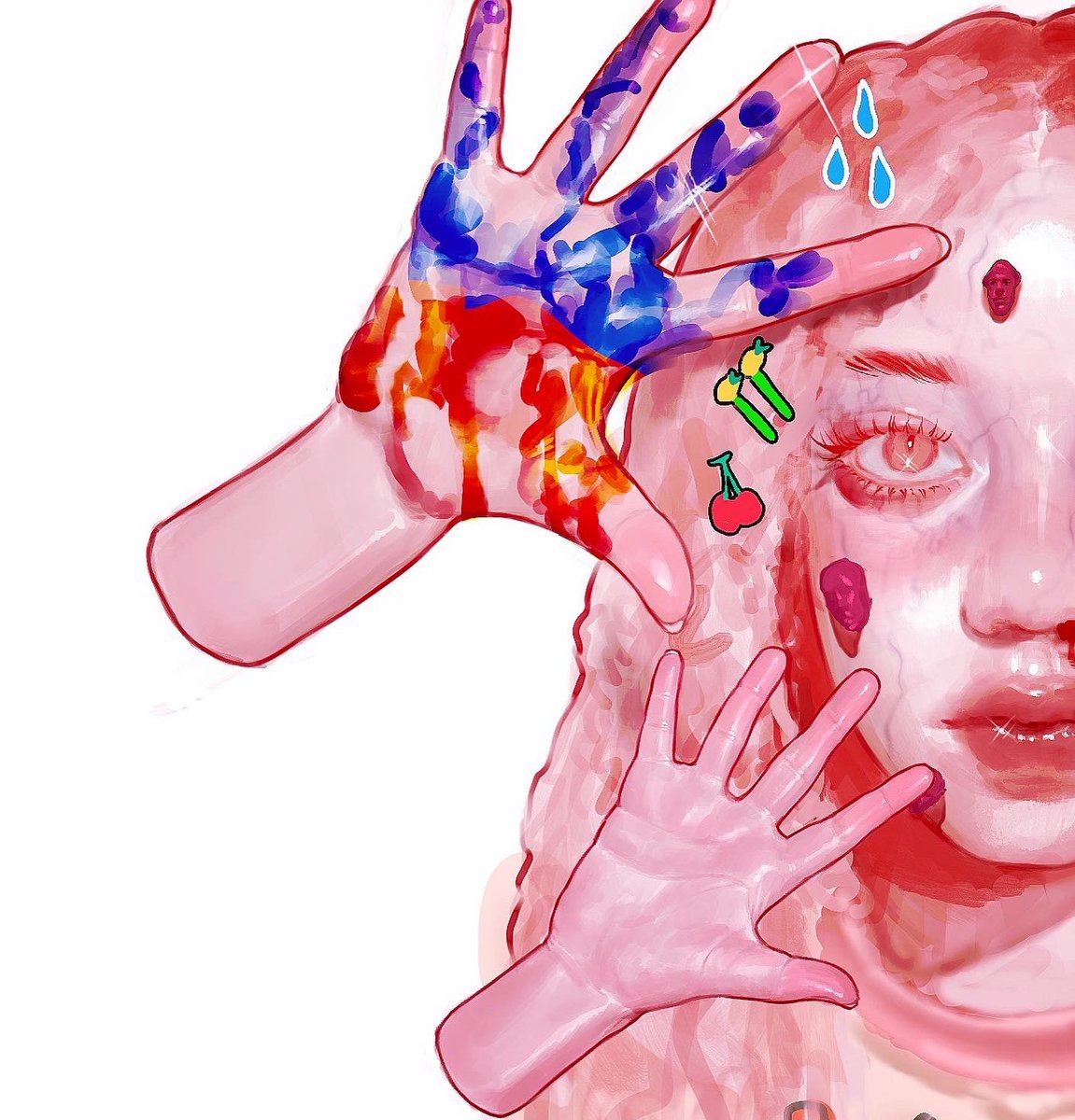 Mixed and Messy! 💖💙🎨