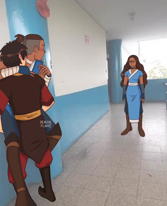 Its a damn tie between the hallway meme and moon spirit sokka  