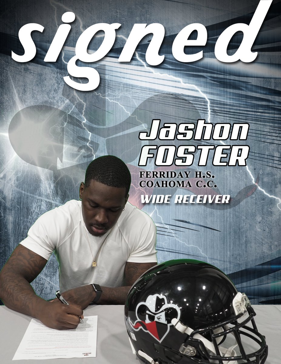 RacineRaiders's tweet photo. The Racine Raiders have signed Jashon Foster, a 6' 6" wide receiver from @CoahomaSports. Foster led Coahoma in receptions, receiving yards, and receiving touchdowns in 2016. #signed #JUCOPRODUCT #njcaafb
Get recruited at https://t.co/s2Y9xtS33w. https://t.co/NuC1AqaVHD