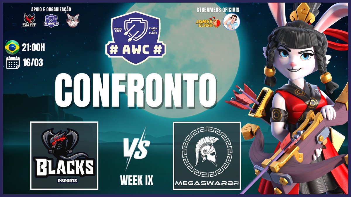 megaswarbr_'s tweet photo. Hoje, ás 21h, confronto contra o time brasileiro Black e-Sports pela Arena War Cup. Será possível acompanhar ao vivo no canal do Youtube do @JamesclasaYT.
#GoMBR https://t.co/XfmjCG0r4p