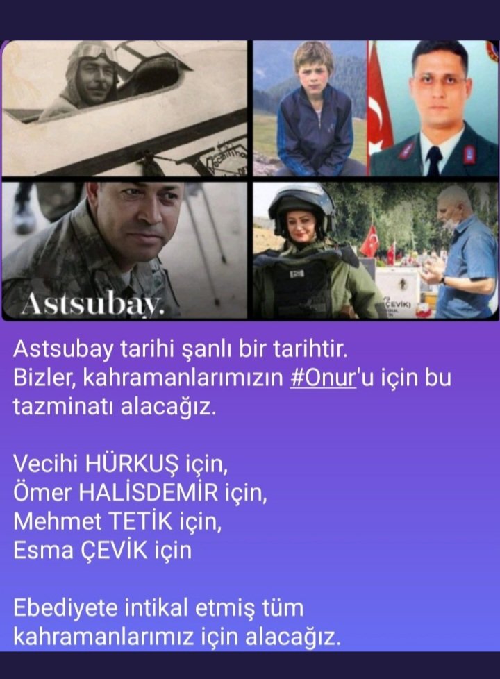 Hakkımızı istiyoruz alana kadar her alanda mücadele edeceğiz #AstsubaylarınHakkı <a href="/RTErdogan/">Recep Tayyip Erdoğan</a> <a href="/tcsavunma/">T.C. Millî Savunma Bakanlığı</a> <a href="/HMBakanligi/">T.C. Hazine ve Maliye Bakanlığı</a> <a href="/tcbestepe/">T.C. Cumhurbaşkanlığı</a> <a href="/AhmetAYDIN_02/">Ahmet AYDIN</a> @yilmaz_ismet58 <a href="/HulusiAkar_MSB/">Hulusi Akar</a> <a href="/DurgenHamza/">Hamza DÜRGEN</a> <a href="/dbdevletbahceli/">Devlet Bahçeli</a>