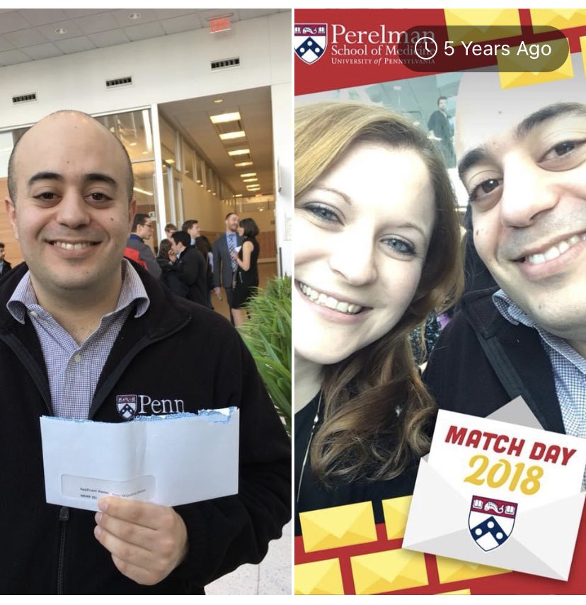 TCersonsky's tweet photo. 5 years ago for @PeterNHadar —> tomorrow for me! #Match2023 #Match2018 @PennMedicine @BrownMedicine https://t.co/m89GnA30oh