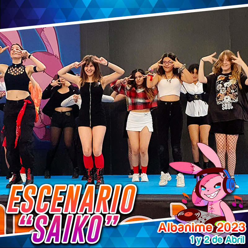 Si lo que te gusta es bailar, en el Escenario Saiko de Albanime 2023 no te vamos a dejar parar con las actividades de Dance, K-Pop, Karaoke libre y muchas más. 
¡Prepárate para darlo todo!
albanime.com/escenario-kpop
