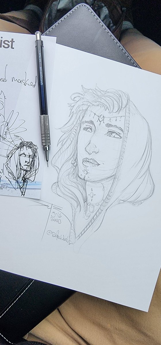 DutzWorks's tweet photo. Hey there, hope you're doing well:)
Just wanted to share a fun morning sketch of a magical character. I also wanted to show what the little rough thumbnail looked like too :) 

Stay great!

#dnd #dungeonsanddragons #art #owl #drawing #sketch #artist #face #characterart #magic https://t.co/o8OgmBcAbH