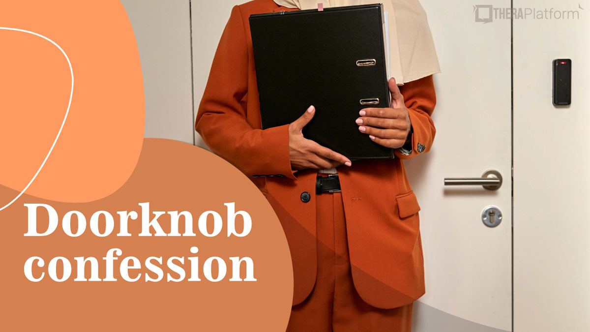 TheraPlatform (@theraplatform) on Twitter photo Session planning and deferment are a few tips for managing doorknob confessions. Read our blog for other tips and share your ideas below.👉ow.ly/Tqwe50Njf0J
#privatepractice #telehealth Session planning and deferment are a few tips for managing doorknob confessions. Read our blog for other tips and share your ideas below.👉ow.ly/Tqwe50Njf0J
#privatepractice #telehealth