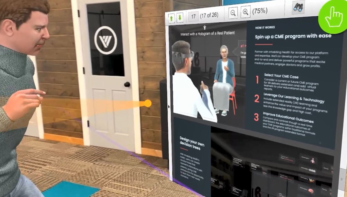 UABMHIBI's tweet photo. #ThrowbackThursday @UABMHIBI host school's 1st Metahealth Symposium. Presenters delivered their talks simultaneously to a live audience and - as digital avatars - through the Beame @iannottxr platform, visible on a virtual reality headset, Beame smartphone app, or laptop/desktop. https://t.co/cAiaBcLf4Y