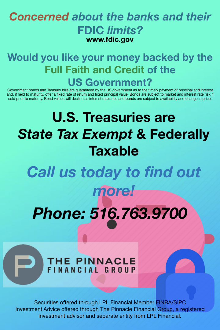 ThePinnacleFG's tweet photo. Concerned about Banks and FDIC Limits?

https://t.co/IHhkZhWSz1 https://t.co/MgQw7NjqGs