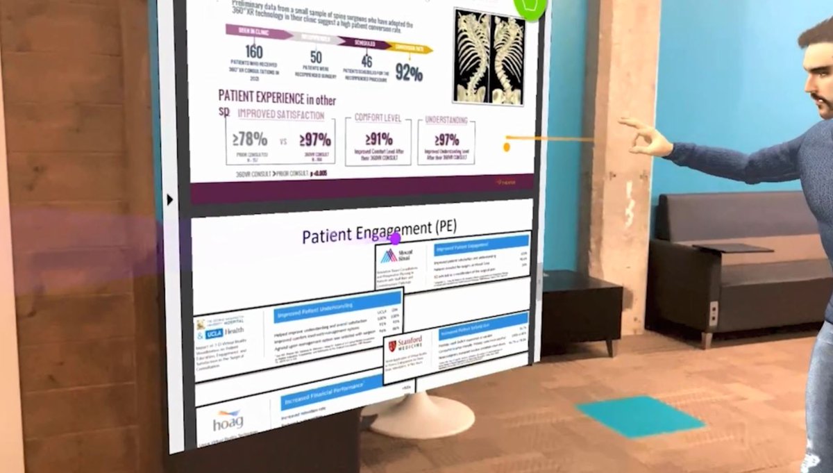 UABMHIBI's tweet photo. #ThrowbackThursday @UABMHIBI host school's 1st Metahealth Symposium. Presenters delivered their talks simultaneously to a live audience and - as digital avatars - through the Beame @iannottxr platform, visible on a virtual reality headset, Beame smartphone app, or laptop/desktop. https://t.co/cAiaBcLf4Y