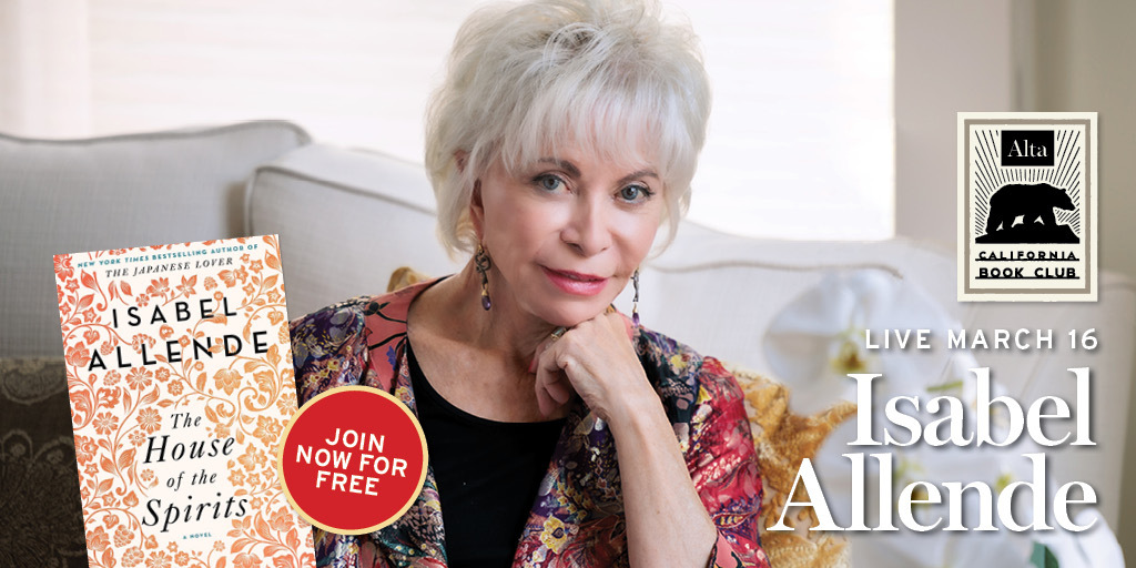 Mary Melton (@marymeltonla) on Twitter photo Still kinda pinching ourselves at <a href="/CalBookClub/">California Book Club</a> HQ—the work of our next guest is taught in schools! Isabel Allende, tonight at 5 PT, discussing her classic The House of the Spirits (and all things magic realism) w/host @FreemanReads. Register here: trib.al/1gx4rfF Still kinda pinching ourselves at <a href="/CalBookClub/">California Book Club</a> HQ—the work of our next guest is taught in schools! Isabel Allende, tonight at 5 PT, discussing her classic The House of the Spirits (and all things magic realism) w/host @FreemanReads. Register here: trib.al/1gx4rfF