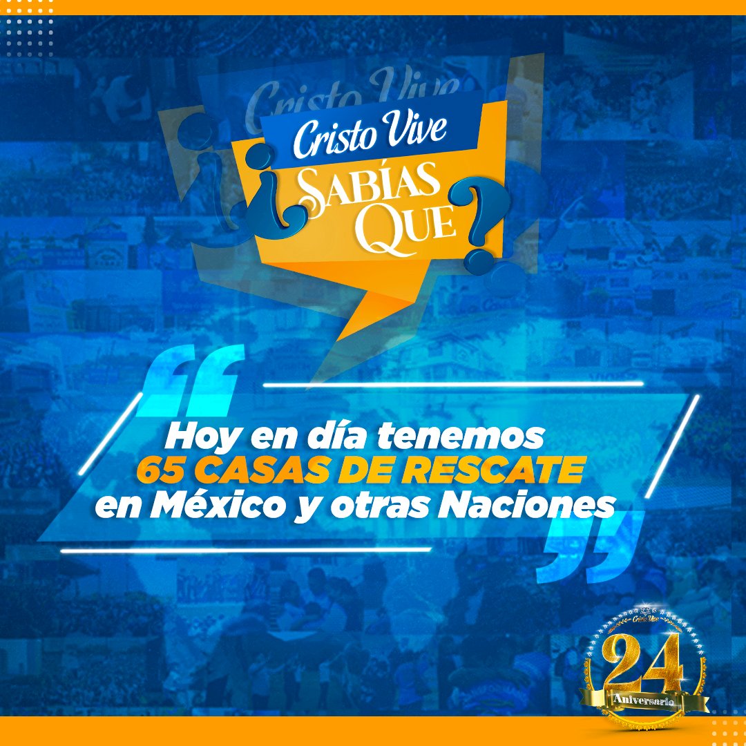 CRISTOVIVEMEX's tweet photo. ⚪️🟡🔵 ¿Sabías Qué?  🕊️☁️🫱🏽‍🫲🏻☁️
#24años  #transformandovidas https://t.co/MxPvaplD1u