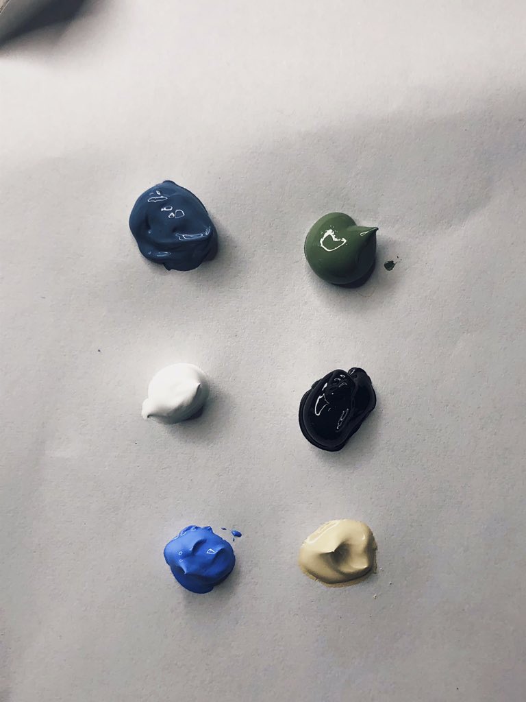 The painting                        The palette