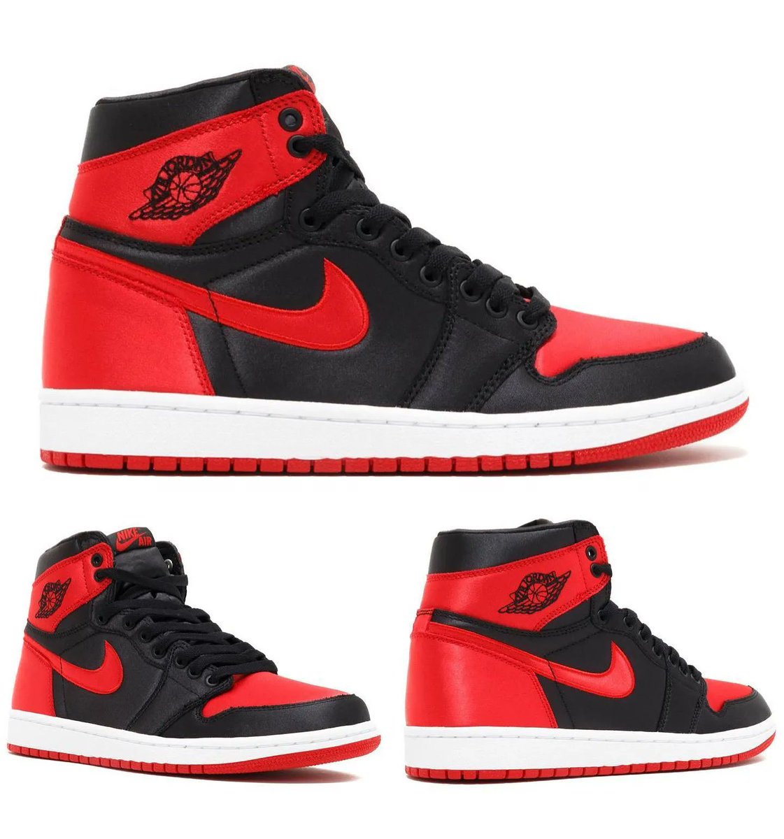 JustFreshKicks on Twitter "Air Jordan 1 High OG “Satin Bred” Releasing