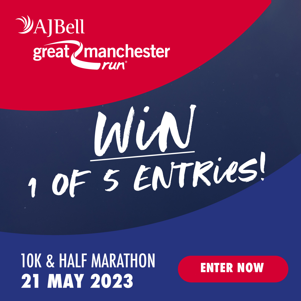 RT this, and follow @Great_Run to be in the Sunday 26th March 9pm prize draw for your chance to win a place in this year's AJ Bell #GreatManchesterRun, taking place on 21st May. We will choose five winners. Good luck! #ad #ukrunchat #20YearsRunning