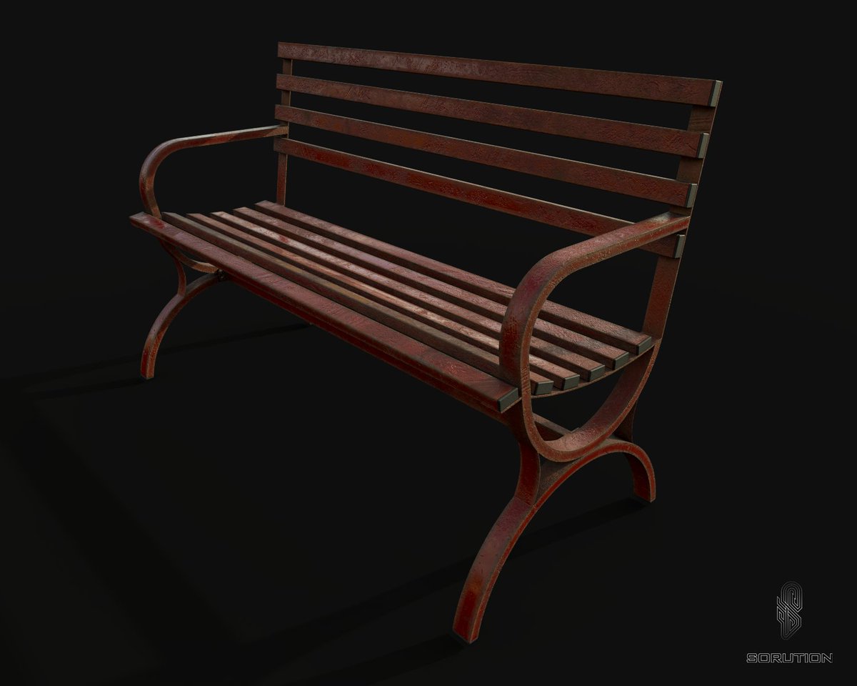 sorution_'s tweet photo. Game-Ready asset, red metal bench w/ PBR material, modeling, and UV mapping by 3Ds max, materials by Substance painter, rendered in Iray.
#3D #3DModel #3Dart #3DArtist #3Ddesign #3dsmax #Iray #adobe #substance_painter #game_asset #asset_artist #cg #cgi #cgiart #cgart #pbr https://t.co/Hdc5NLOw3j