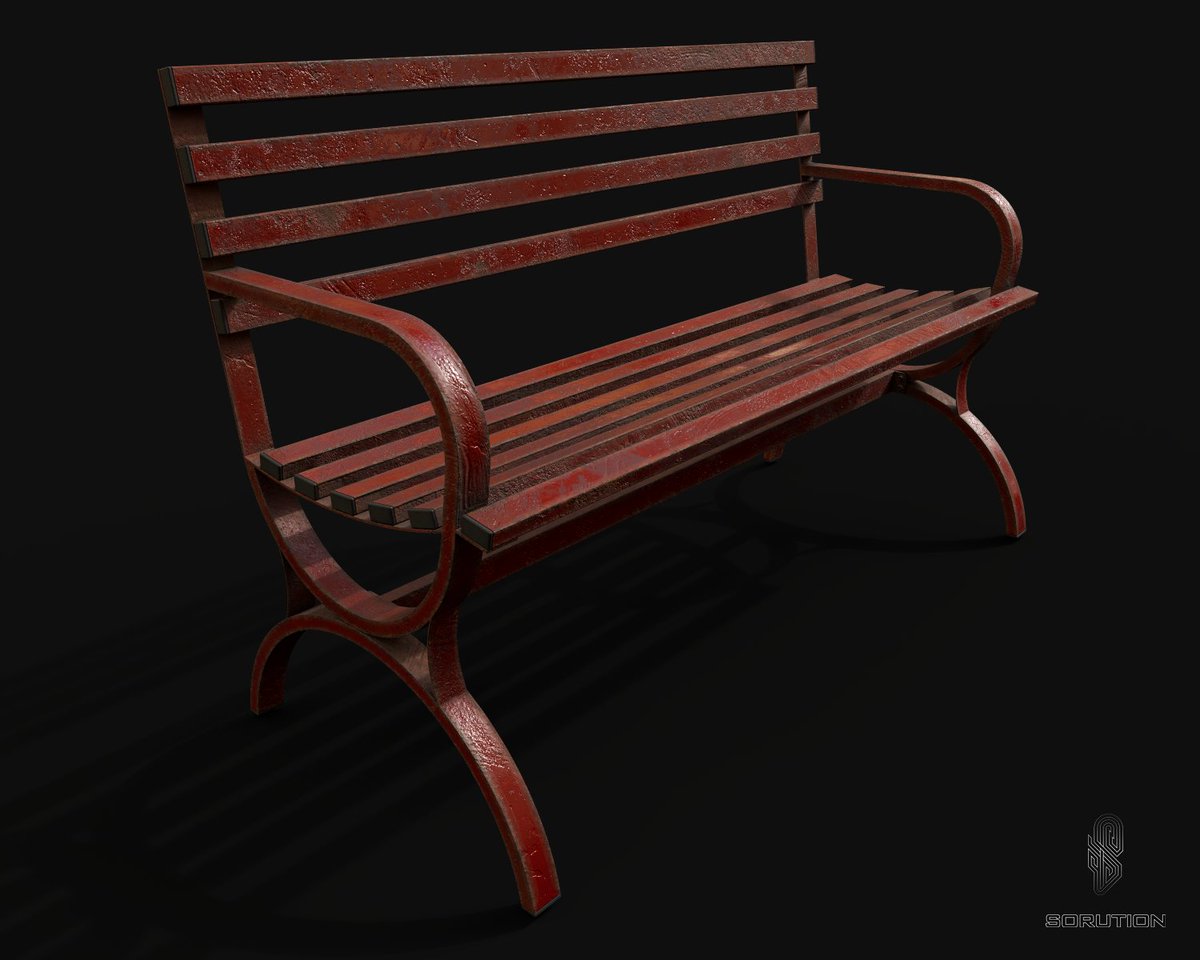sorution_'s tweet photo. Game-Ready asset, red metal bench w/ PBR material, modeling, and UV mapping by 3Ds max, materials by Substance painter, rendered in Iray.
#3D #3DModel #3Dart #3DArtist #3Ddesign #3dsmax #Iray #adobe #substance_painter #game_asset #asset_artist #cg #cgi #cgiart #cgart #pbr https://t.co/Hdc5NLOw3j
