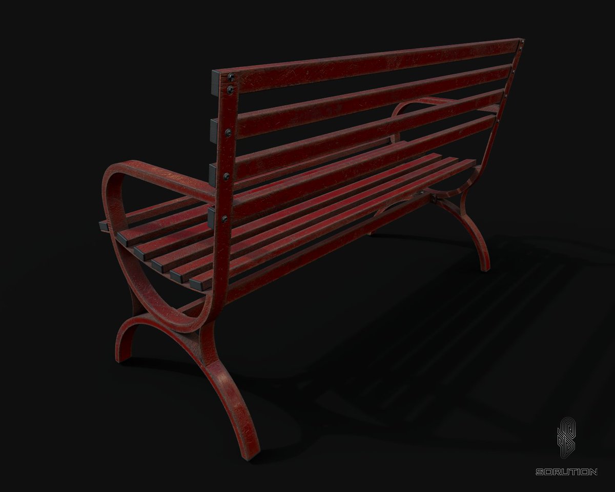 sorution_'s tweet photo. Game-Ready asset, red metal bench w/ PBR material, modeling, and UV mapping by 3Ds max, materials by Substance painter, rendered in Iray.
#3D #3DModel #3Dart #3DArtist #3Ddesign #3dsmax #Iray #adobe #substance_painter #game_asset #asset_artist #cg #cgi #cgiart #cgart #pbr https://t.co/Hdc5NLOw3j