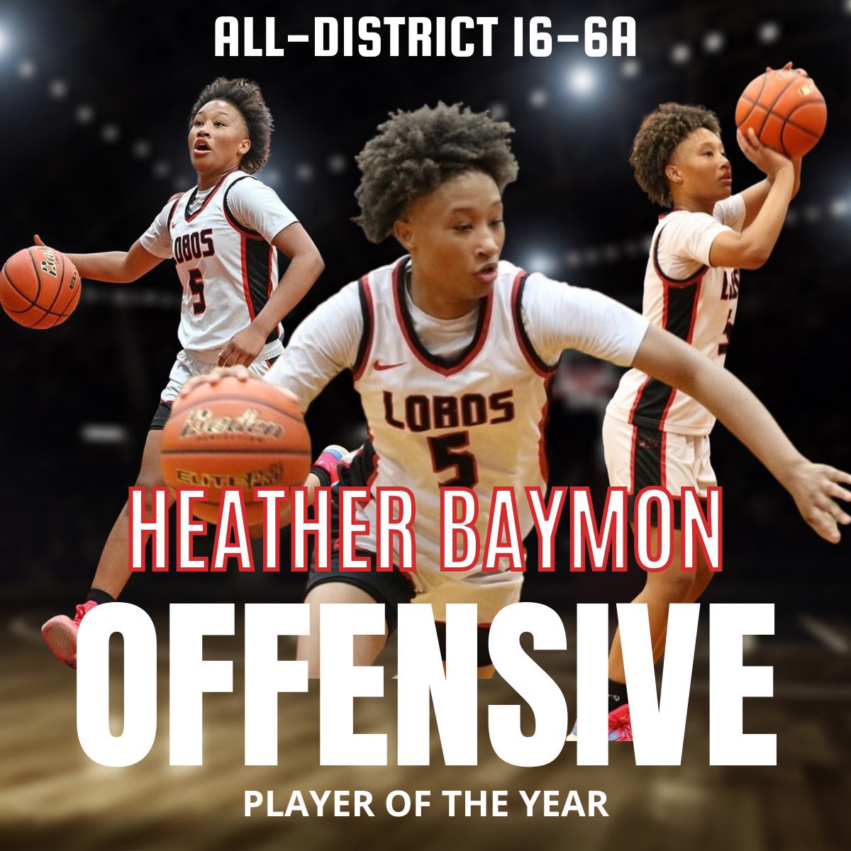 TeamSpazHoops's tweet photo. Congratulations to our players representing THS Team Spaz on making the TABC UIL Girls All-Region Teams‼️ @thshoopz 
@Tabchoops 

6A Region 2 
Heather Baymon

6A Region 3 
Lyric Barr
Macy Spencer
Nicki Polocheck

4A Region 4
Shunteria Anumele https://t.co/z8zkDrPZg3