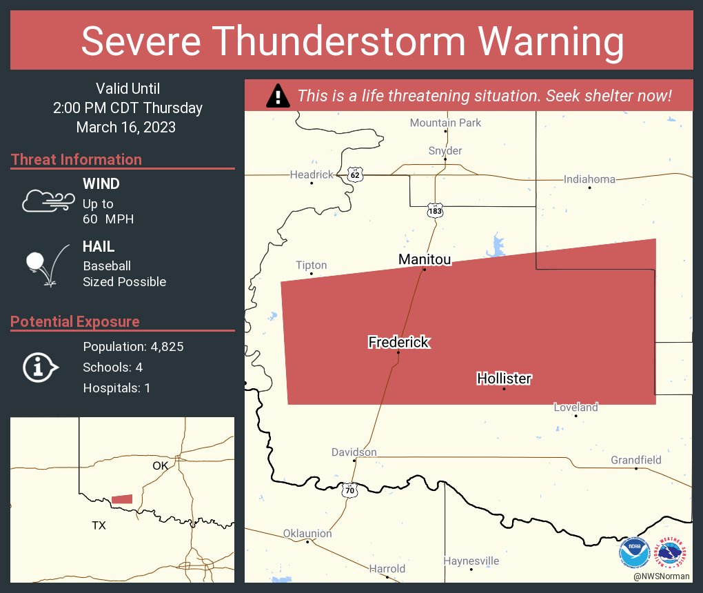NWS Norman on Twitter "RT NWSSevereTstorm Severe Thunderstorm