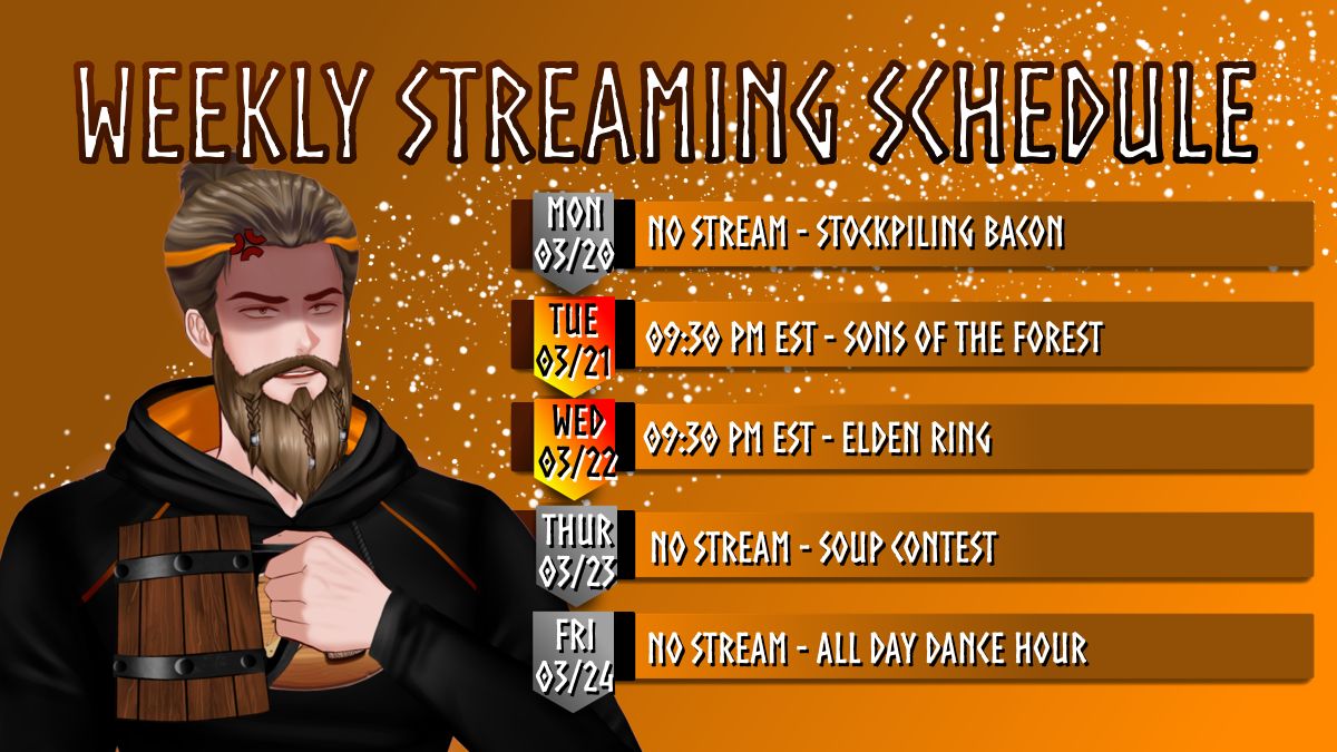JadedInn's tweet photo. New schedule, new games, same Vtuber. Join me as I fumble my way through some digital problems every week. #Vtuber #StreamingSchedule #ENVtuber #sonsoftheforest #ELDENRING https://t.co/4xprY7aJIs