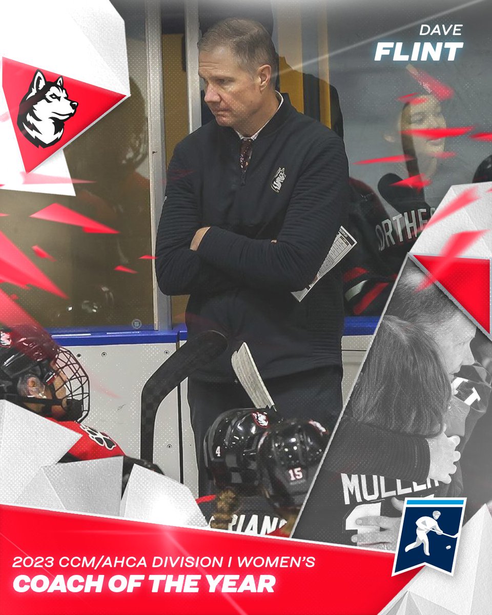 𝟐𝟎𝟐𝟐-𝟐𝟑 𝐂𝐂𝐌/𝐀𝐇𝐂𝐀 𝐃𝐈 𝐖𝐨𝐦𝐞𝐧'𝐬 𝐂𝐨𝐚𝐜𝐡 𝐨𝐟 𝐭𝐡𝐞 𝐘𝐞𝐚𝐫: 𝐃𝐚𝐯𝐞 𝐅𝐥𝐢𝐧𝐭🐺

🔗 on.ncaa.com/vjud7y

#NCAAHockey x <a href="/GoNUwhockey/">Northeastern Women’s Hockey</a>