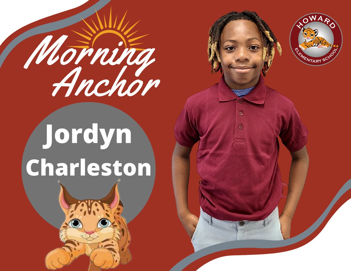 🔦 Student Spotlight! News Anchors🎤  🎉JaTerrius is a 5th grade student in Ms. Kimbrough's HR.  He is one of our Student Ambassadors, and a member of our Safety Patrol.  🎉Jordyn is a 4th grade student in Ms. Chaney’s HR and a member of our Safety Patrol.