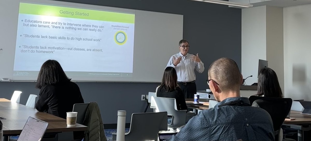 CarnegieFdn's tweet image. This week, @jmanai, @desk_of_shaynes, and Tony Bryk delivered a workshop on data-intensive improvement through the lenses of #ImprovementScience and #LearningAnalytics at the Learning Analytics and Knowledge Conference. If you are there, connect with them to learn more! #LAK23