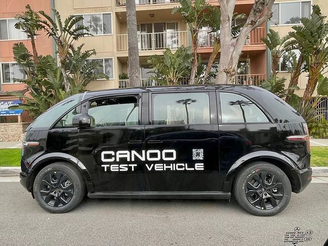 oonac15's tweet photo. The @Canoo test vehicle was spotted in SoCal. https://t.co/gvlu1G4R6U