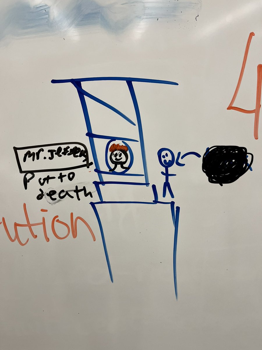 Me: teaching about the French Revolution while referring to myself as the King during class
All the students get out of it: guillotine Mr. Jeffers 😀 (at least they’re learning)