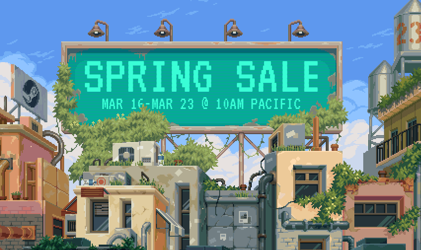 Steam Spring Sale is on! 
You can get Impaler, B.I.O.T.A., Project Warlock or Project Warlock II and save up to 77%.
Don’t miss the opportunity to get these amazing games for a great price. Hurry up before the sale ends! ⏰: cutt.ly/N4iXEDt

#indiegames #SteamSpringSale