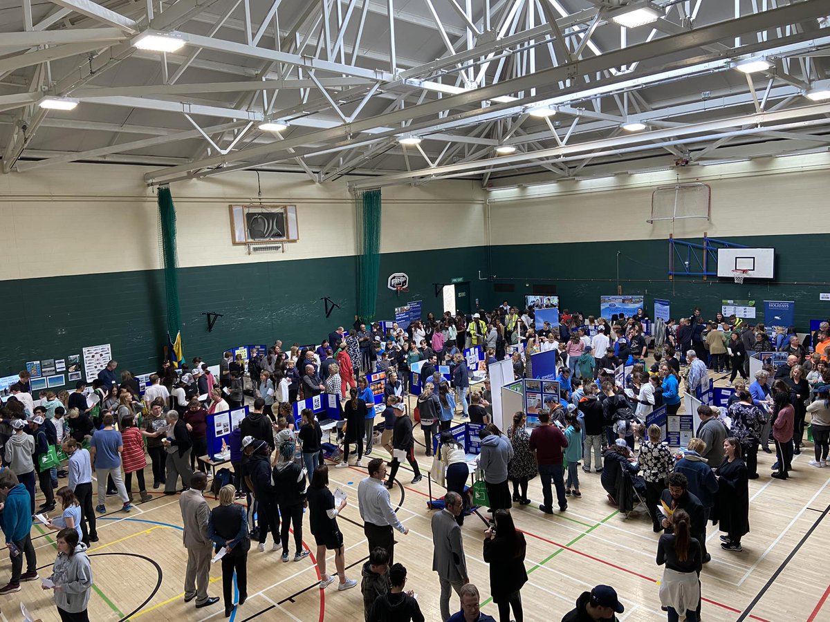 FIGEducation's tweet photo. Fantastic careers fair at FICS, organised by Falkland College. Every student engaged with local businesses &amp; BFSAI; quality conversations about their future, aspirations and curiosities. Thank you to everybody who gave up their time to support the event. #Careers #Education #Jobs https://t.co/Nftc8vITvr