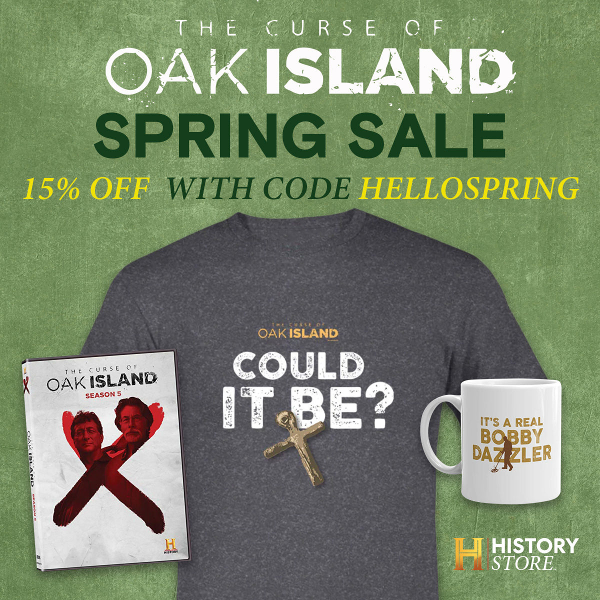 Gear up for spring with styles inspired by your favorite show. Shop apparel, accessories, DVDs and more today to get 15% off with promo code HELLOSPRING, only at the HISTORY Store. Valid through 3/18 at Midnight PT.
tinyurl.com/3fwv6hbe