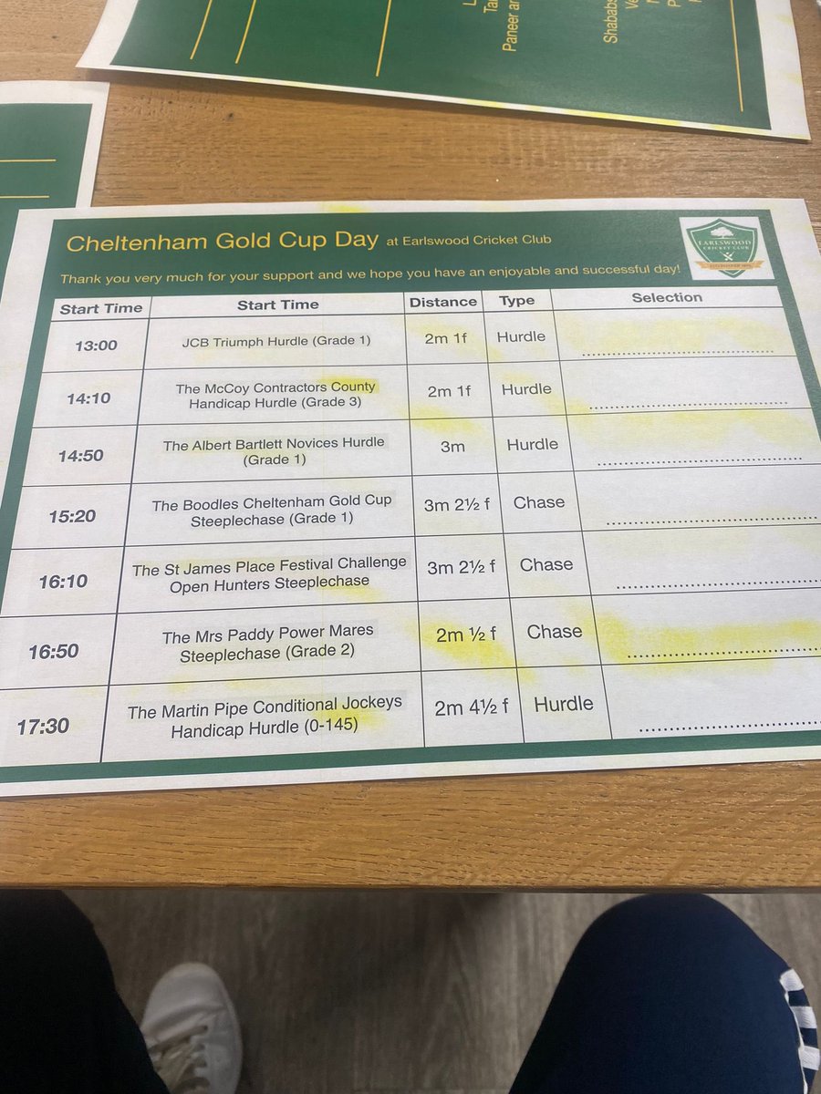 EarlswoodCC's tweet photo. All ready for Gold Cup day at Watery Lane 🏆🐎

Lunch provided by the best in Birmingham! @ShababsBalti https://t.co/6Br4amhs7r