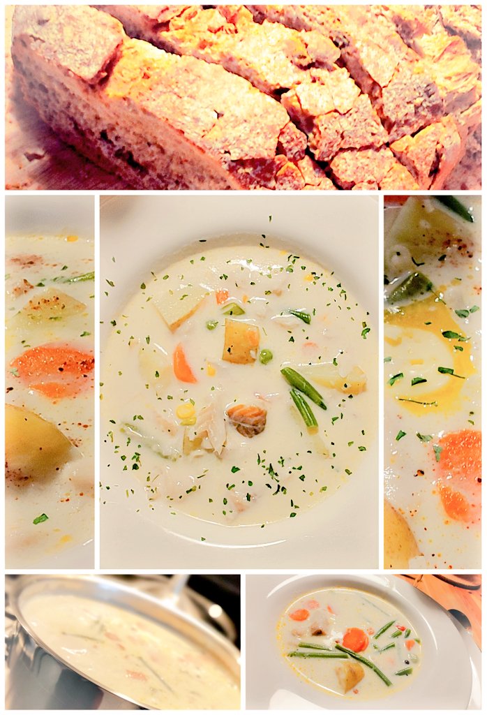 anatusparvus's tweet image. #chowder with #walnutbread
#Fischsuppe mit #Walnussbrot
#cooking #Kochen
#GutenAppetit #EetSmakelijk #Enjoyyourmeal