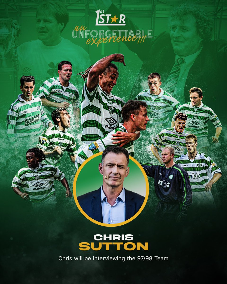 We’re delighted to announce that <a href="/chris_sutton73/">Chris Sutton</a> will be joining us on May 12th to interview the 97/98 team. 

Don’t miss this truly memorable evening. Come and re-live that famous season with us and hear stories from the legends. 

Book your tickets now: bit.ly/3fZYoHP