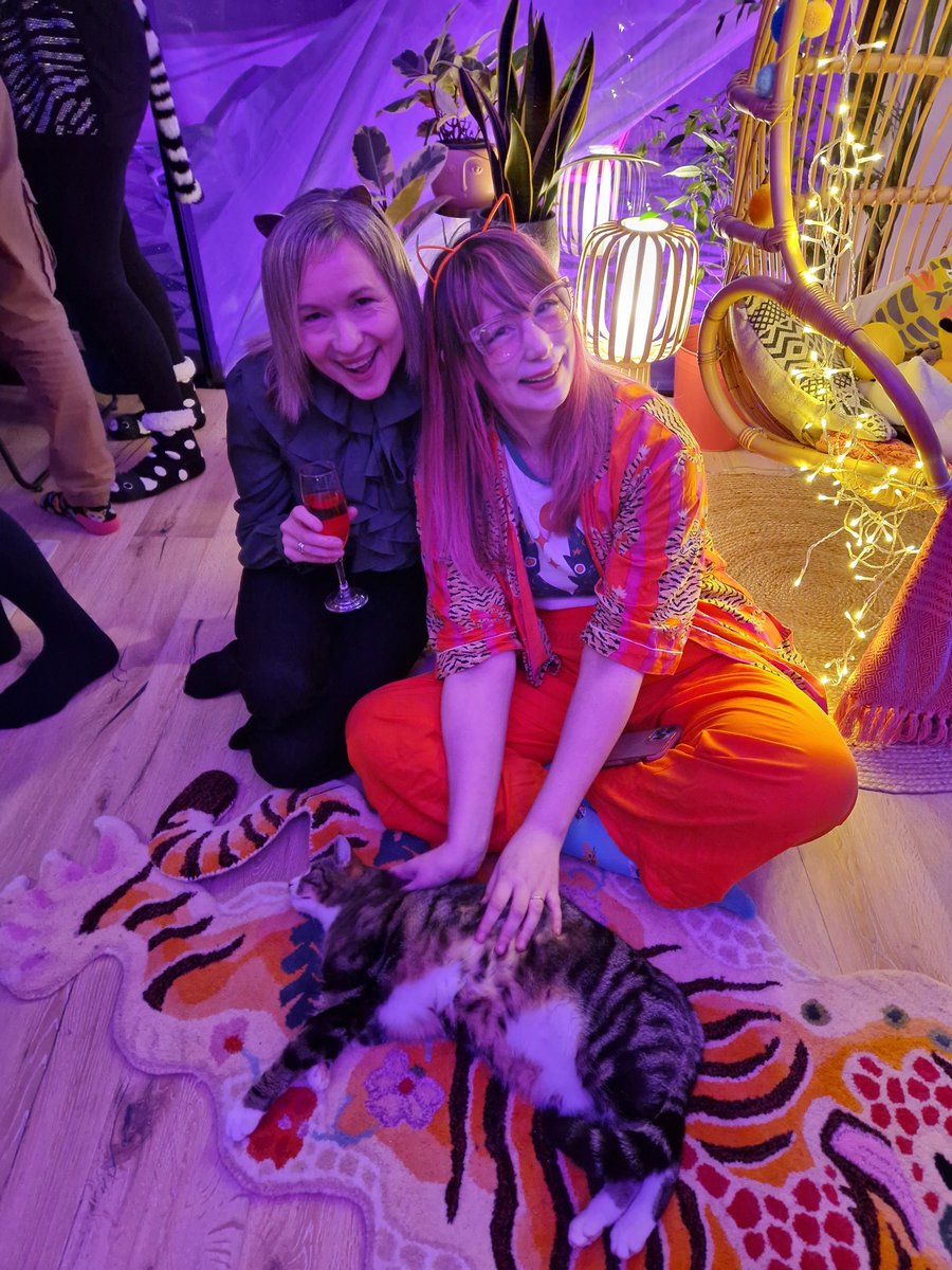 We were invited by <a href="/kimjoyskitchen/">Kim-Joy</a> to her new book launch last night: Bake Me Cat. We met a TON of awesome creative women and had an amazing time earing cake and fussing cats. Thanks <a href="/lizzharry/">lizharrydesign</a> for the lovely pic. Go order your copy of Kim-joy's cookbook now!