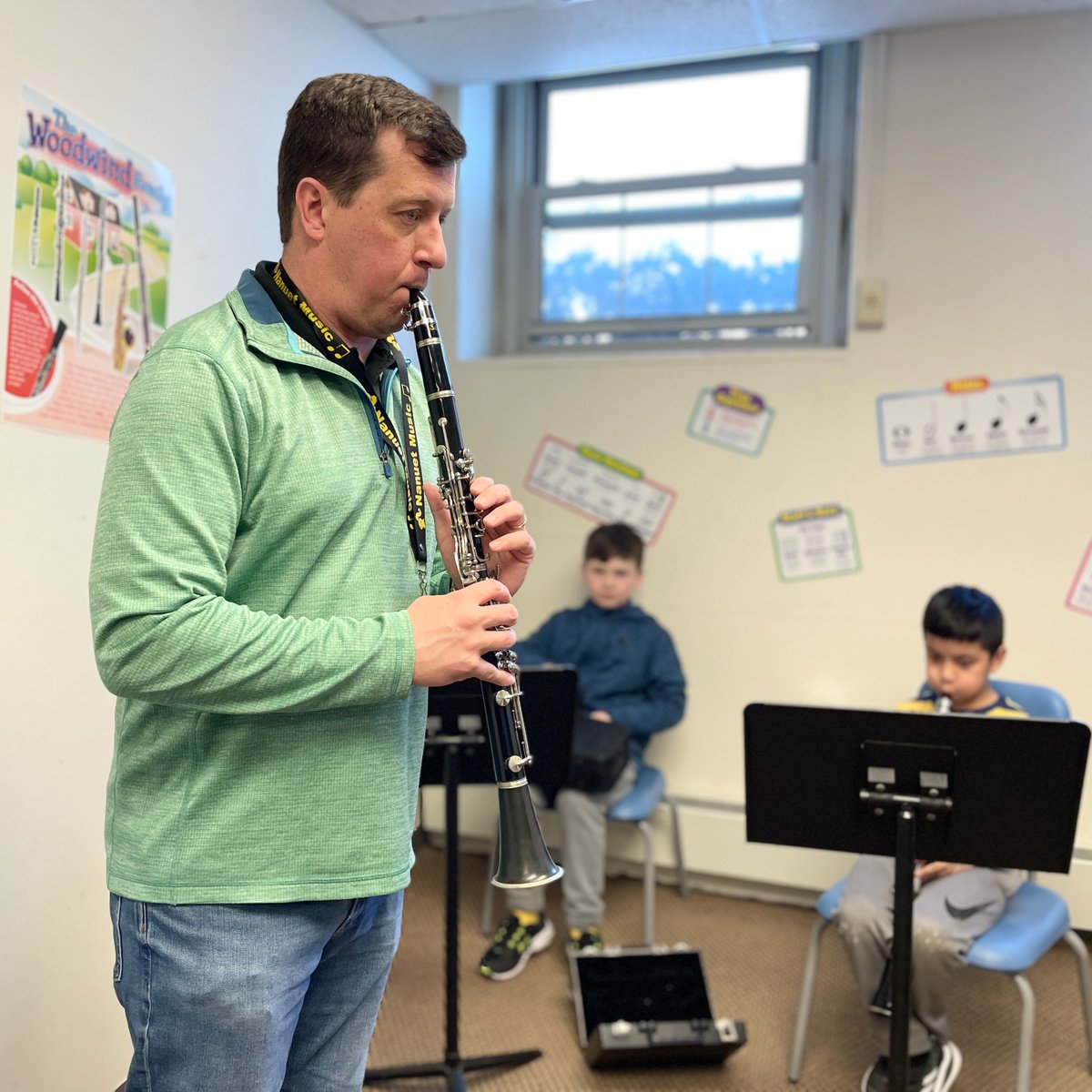 NUFSD's tweet photo. More than 2⃣0⃣0⃣ #NUFSD students at Highview play an instrument! Our music programs have exploded over the last couple of years. 3rd + 4th graders are working on expanding their range, gaining fluency in reading notation + learning to be part of an ensemble. #MusicEd #MIOSM 🎶🎶 https://t.co/BqdhHAg3gh