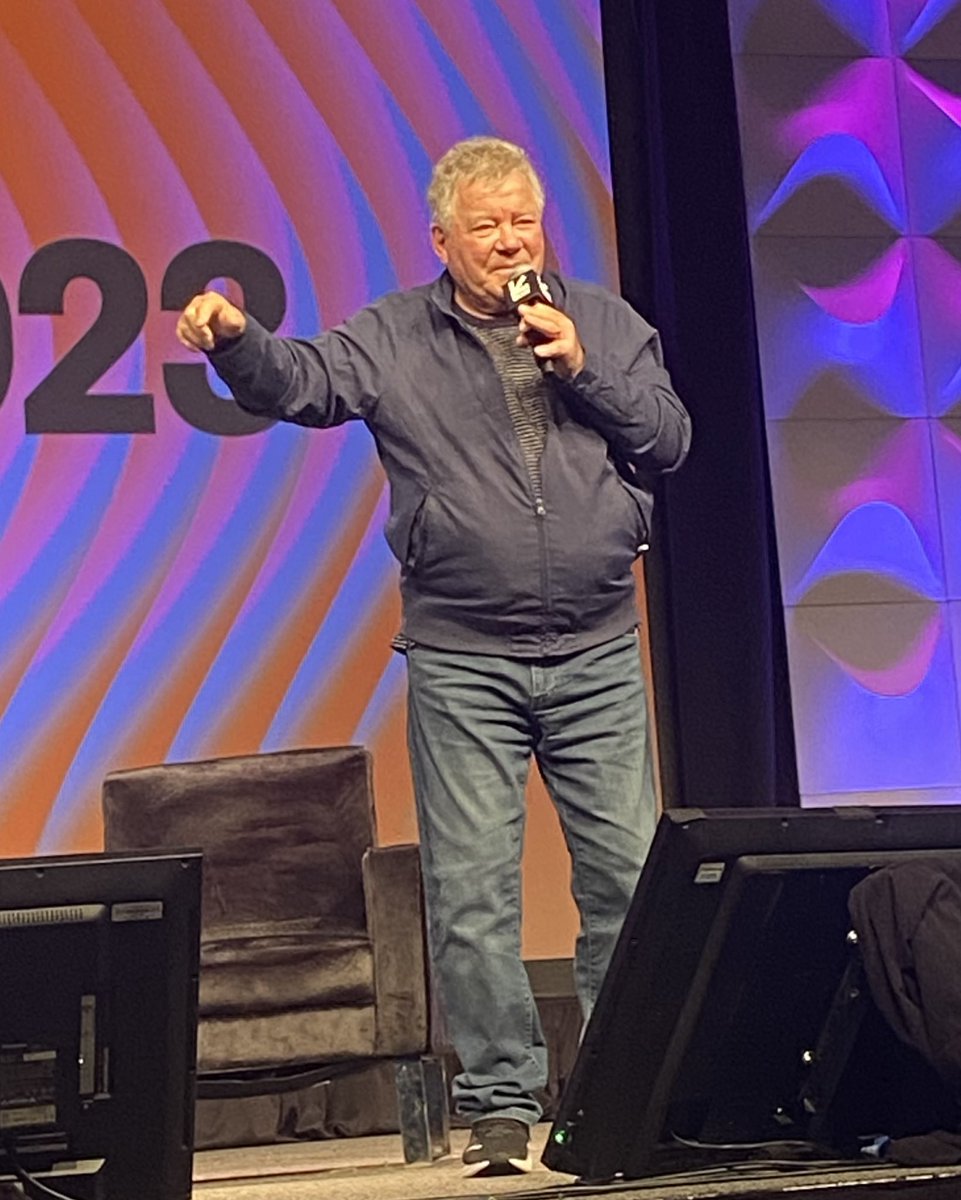 At 92, @WilliamShatner still knows how to captivate an audience. Lots of laughs at his @sxsw keynote. #startrek #finalfrontier