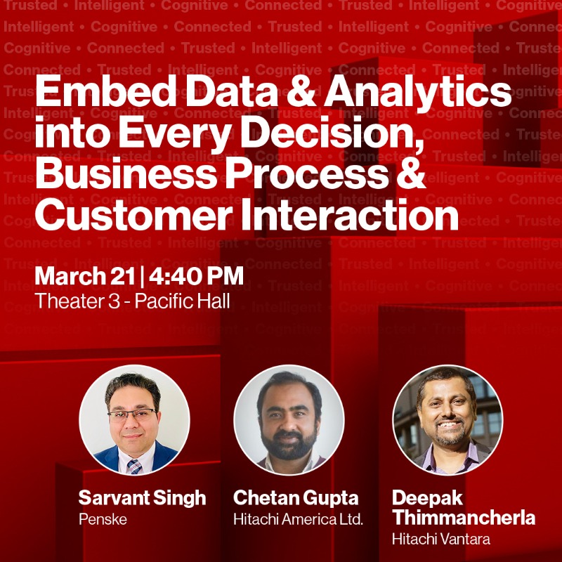 HitachiVantara's tweet photo. Ready to harness #data insights across your organization? Don’t miss these two must-see sessions at #GartnerDA where we’ll give the ins &amp; outs on building your #digital future with intelligent #DataOps: https://t.co/DS3QHkVuMi @PenskeNews @BNYMellon